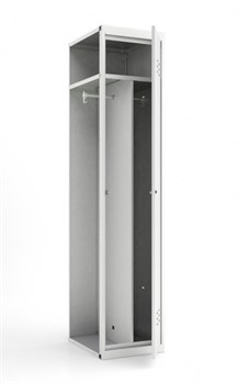 Шкаф металлический для одежды двухсекционный 400х500х1850мм (доп. секция) - фото 4545