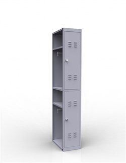 Шкаф металлический для одежды двухсекционный 300х500х1850мм (доп. секция) - фото 4554